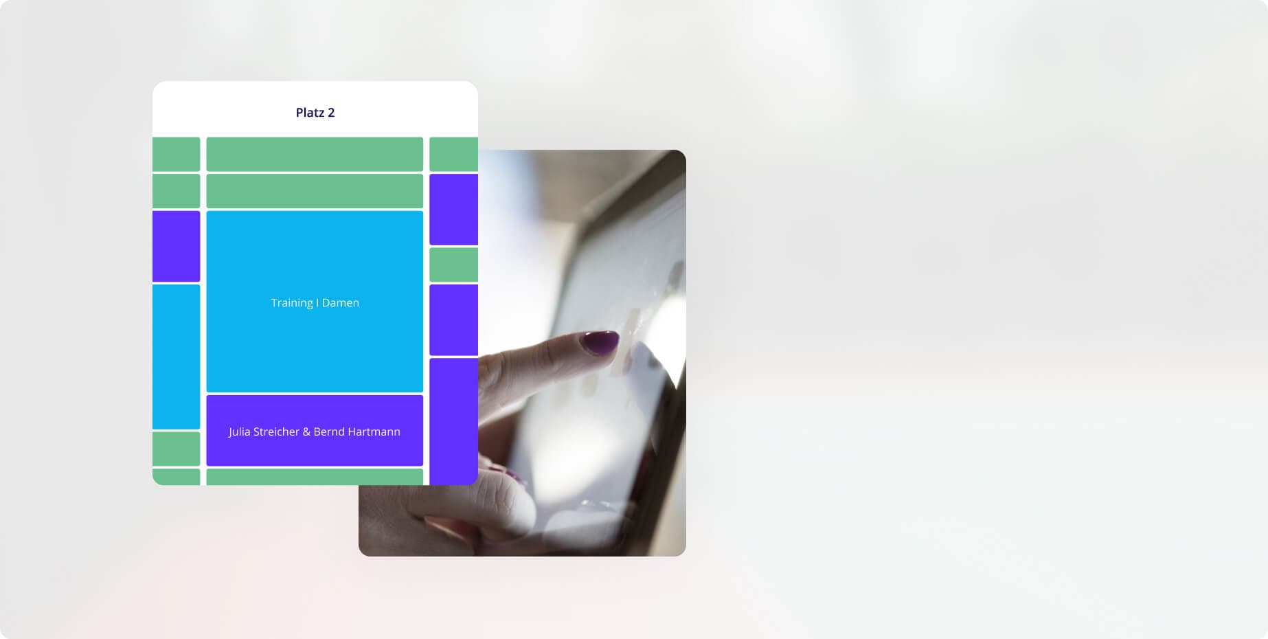 Platzbuchung Terminalsystem Hintergrundbild